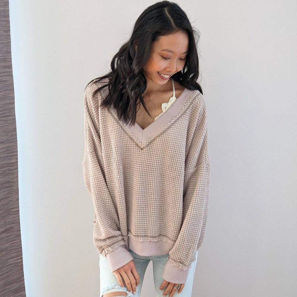 Timeless Waffle Knit Top
